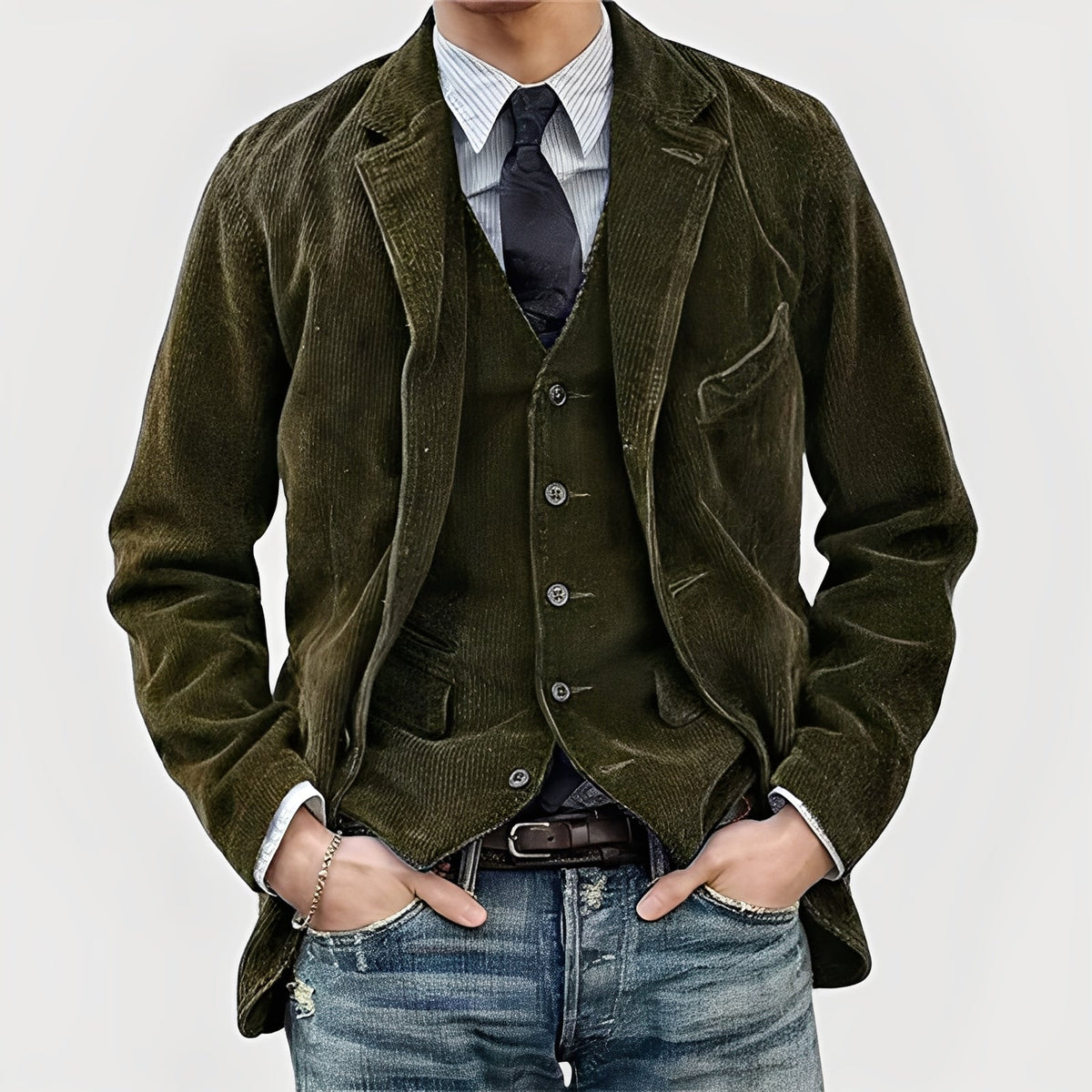 Lenoir - Chaqueta y chaleco vintage