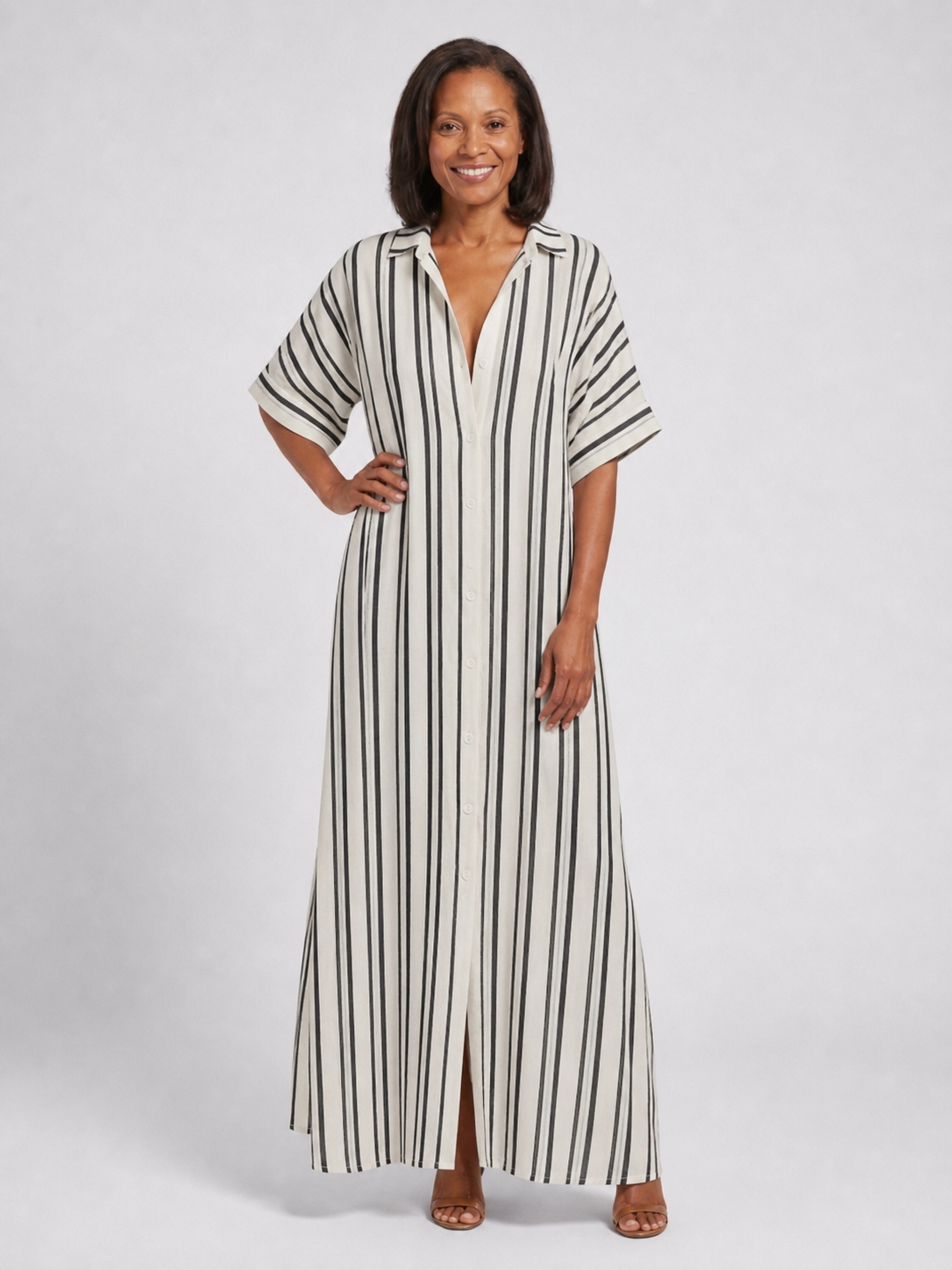 Nara - Vestido midi relajado
