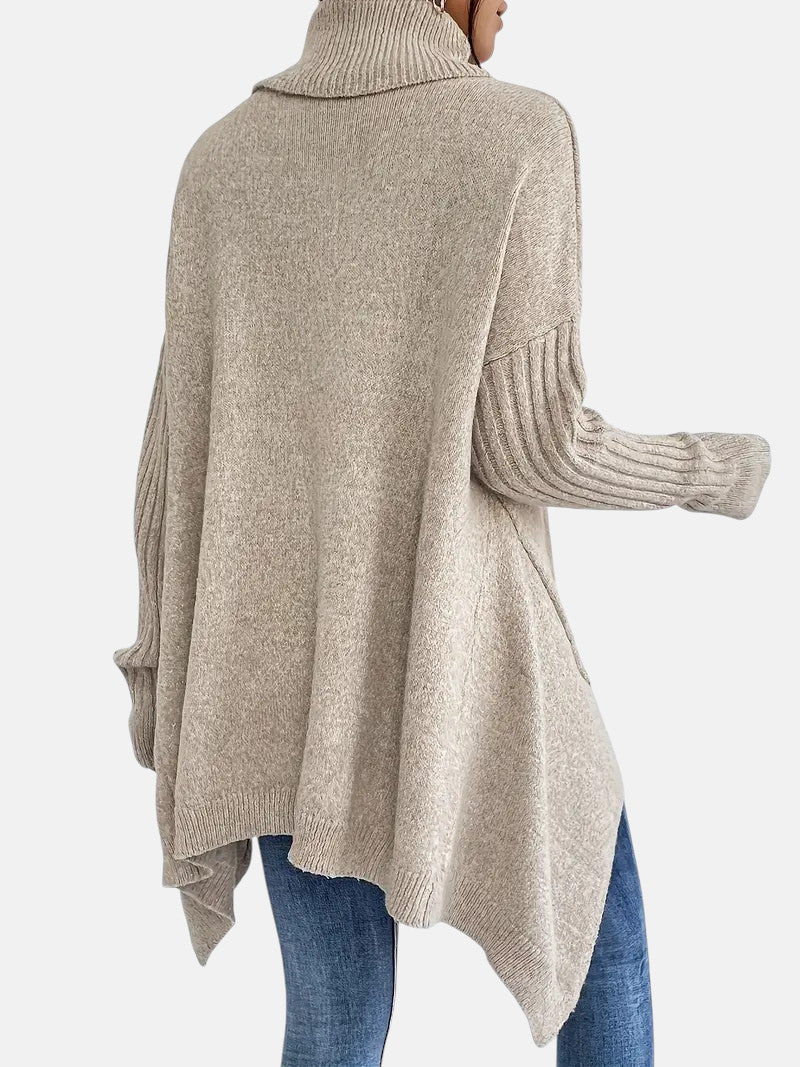 Tessa - Jersey oversize de cuello alto