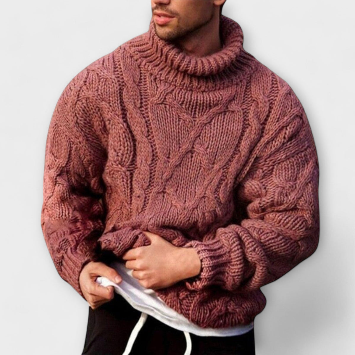 Victor - Maglione elegante con collo alto per l'inverno