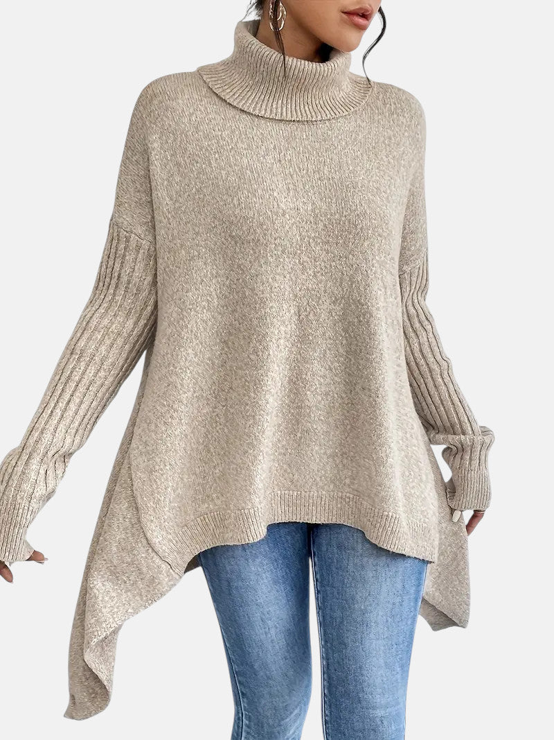 Tessa - Jersey oversize de cuello alto