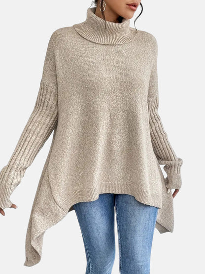 Tessa - Jersey oversize de cuello alto