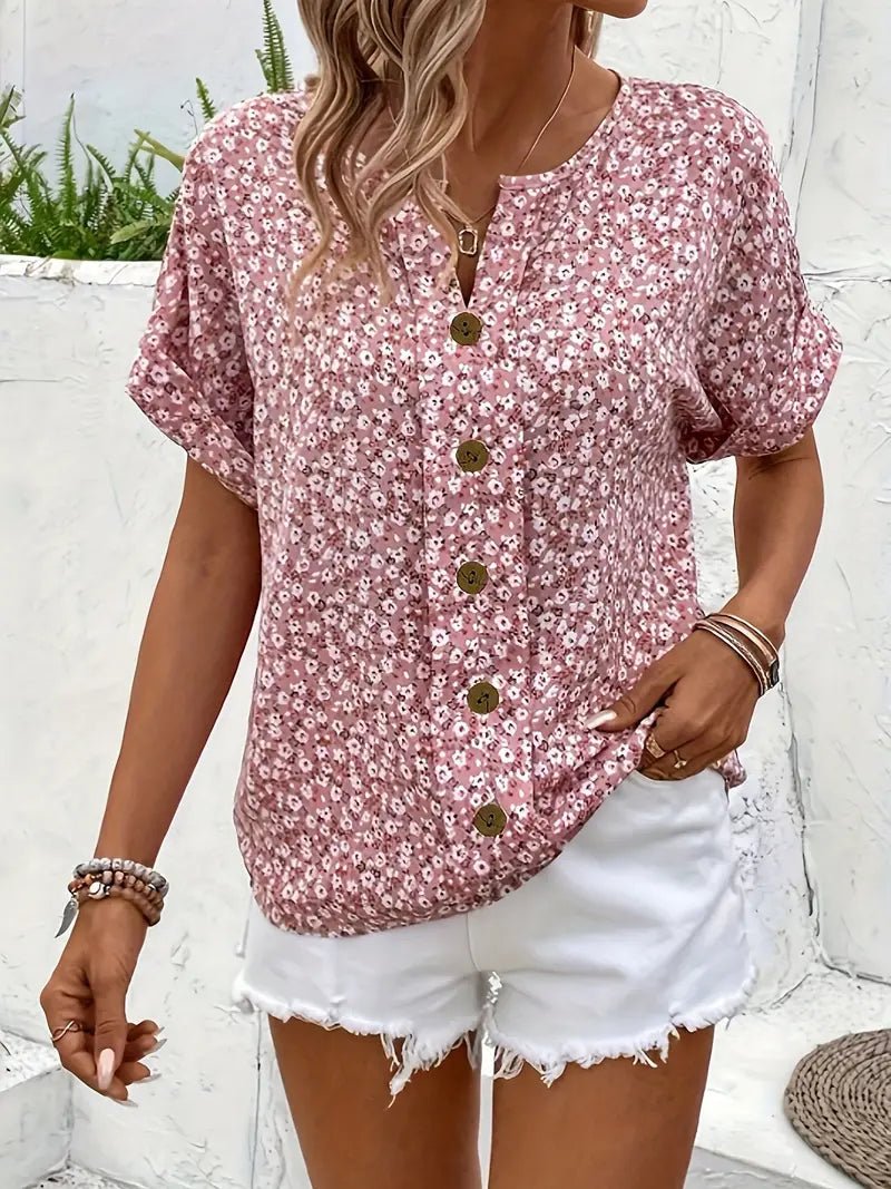 Jelena - Top floral estivo elegante