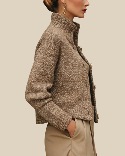 Clara - Chaqueta de punto texturizado con botones
