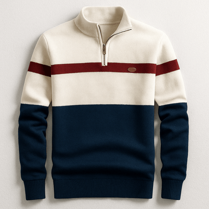 Lorenzo - Maglione de Mezza Zip clásico