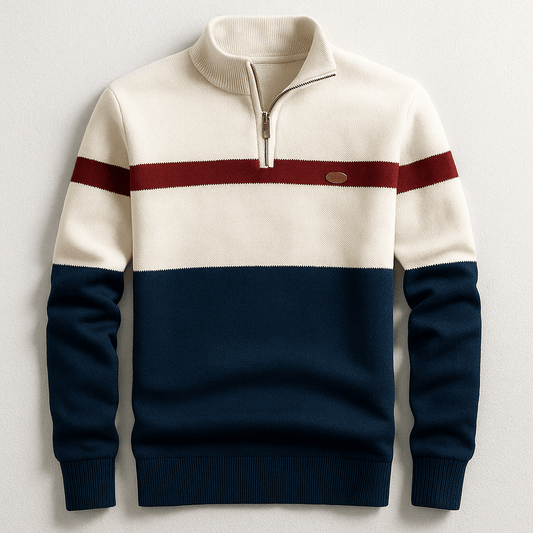 Lorenzo - Maglione de Mezza Zip clásico