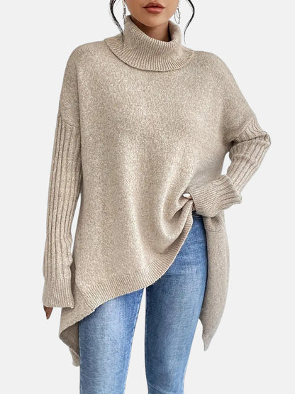 Tessa - Jersey oversize de cuello alto
