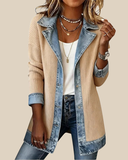 Noa - Chaqueta combinada de estilo vaquero