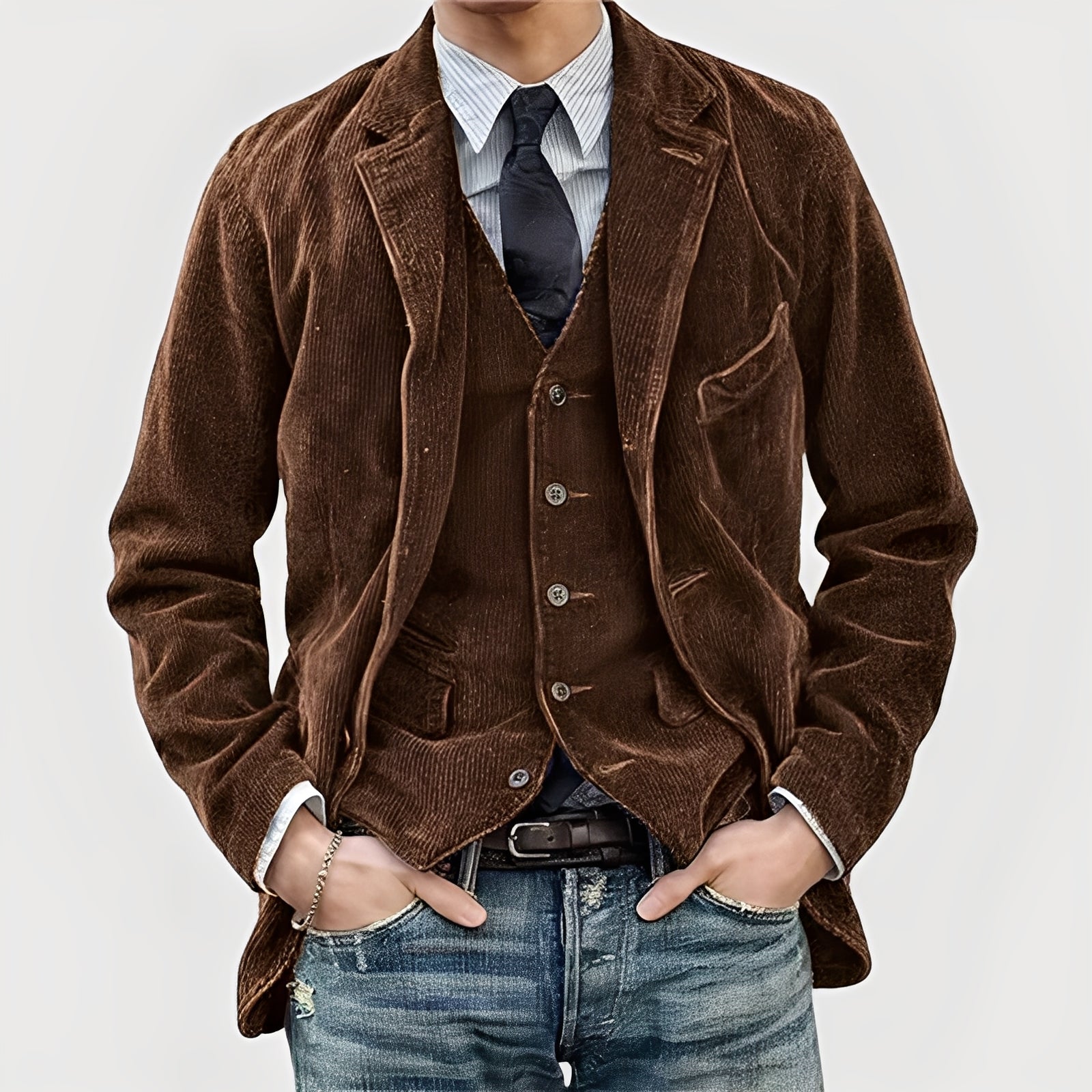 Lenoir - Chaqueta y chaleco vintage