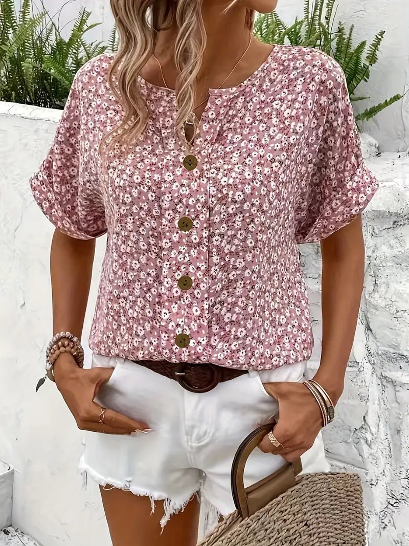 Jelena - Top floral estivo elegante