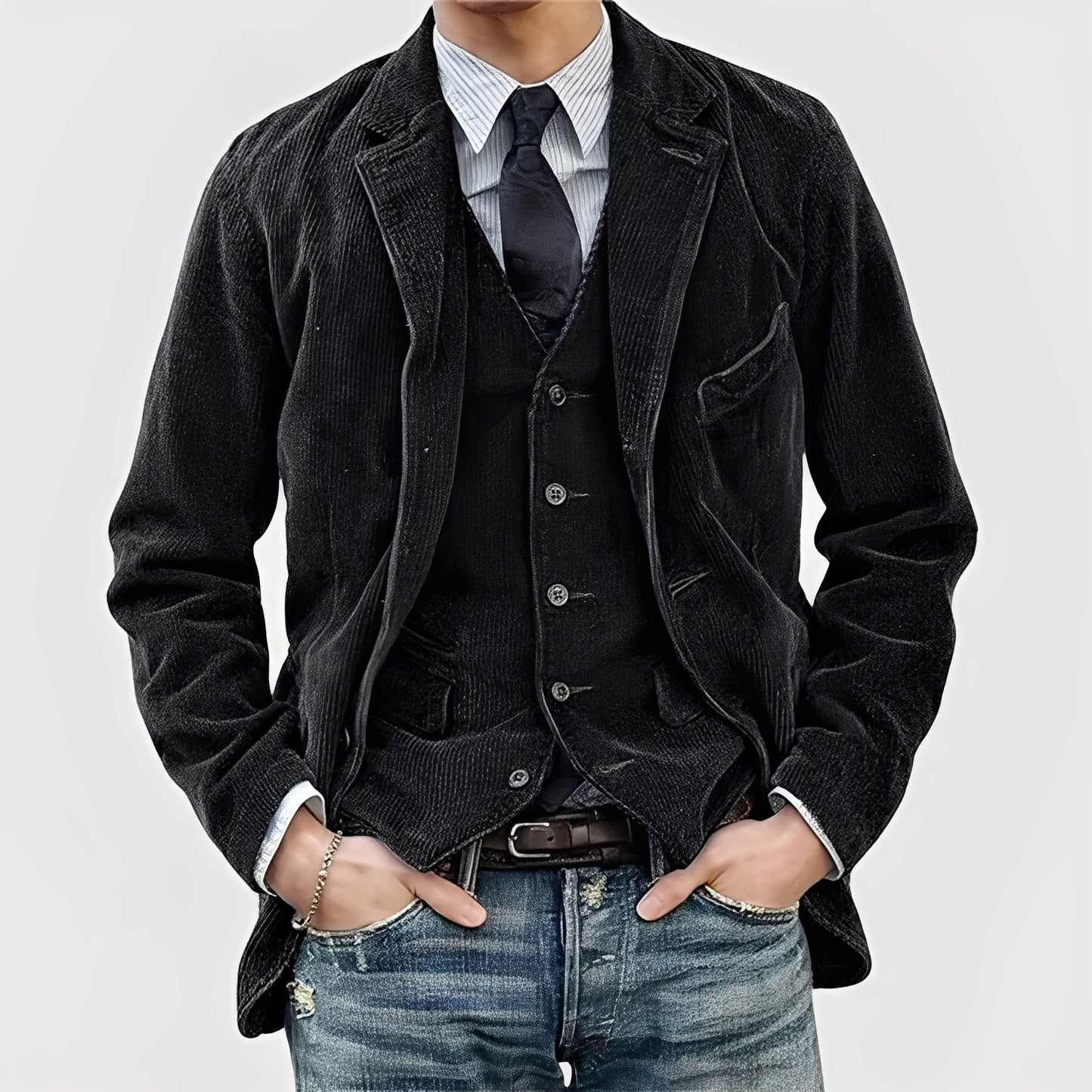 Lenoir - Chaqueta y chaleco vintage