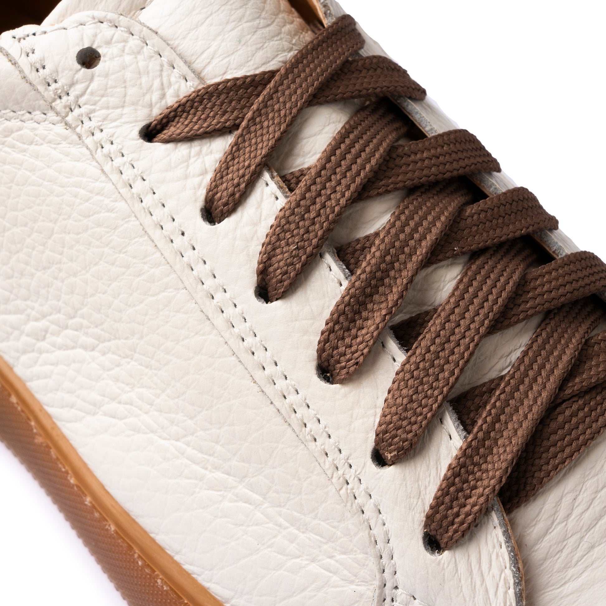 Motion zapatillas BASSE hombre de piel auténtica BOTTALATA suela ámbar