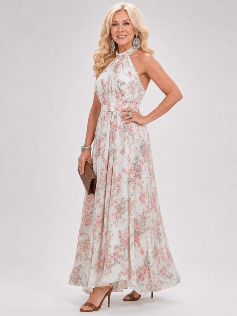 Guinevere - Vestido midi fluido con estampado floral