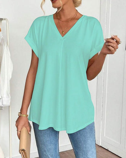 Estella - Camiseta patchwork casual