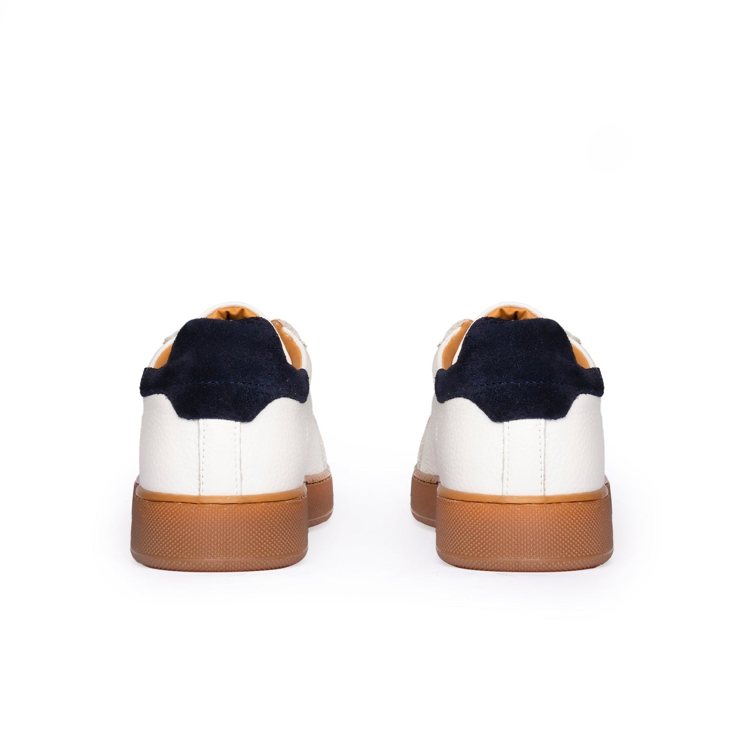 Motion zapatillas BASSE hombre de piel auténtica BOTTALATA suela ámbar