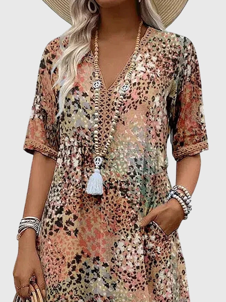 Bella - Vestido midi floral elegante
