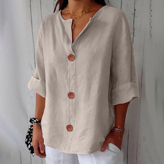 Clara - Blusa de lino casual