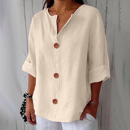 Clara - Blusa de lino casual