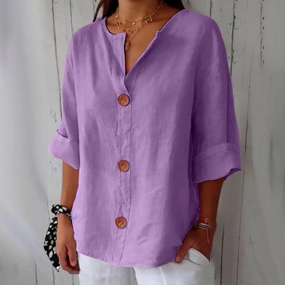 Clara - Blusa de lino casual