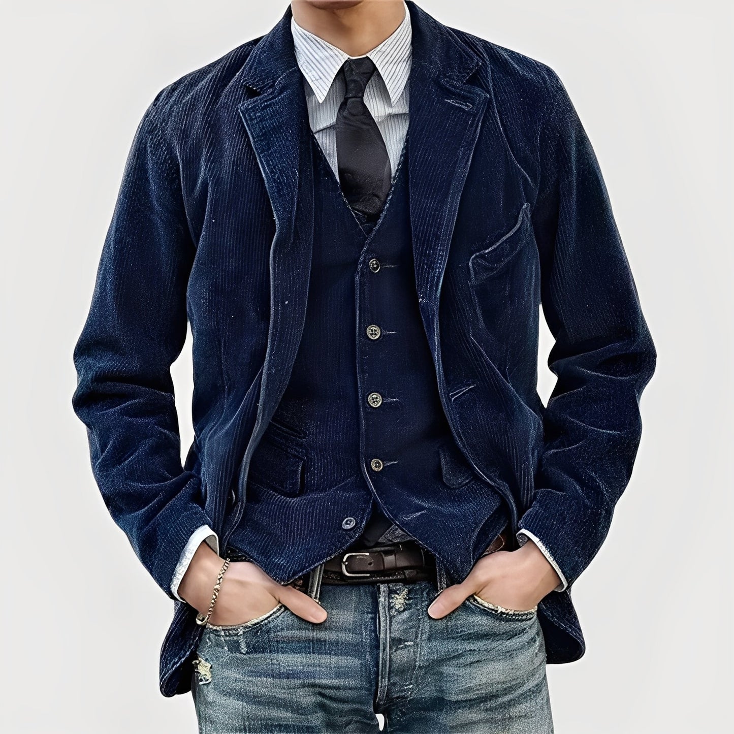 Lenoir - Chaqueta y chaleco vintage