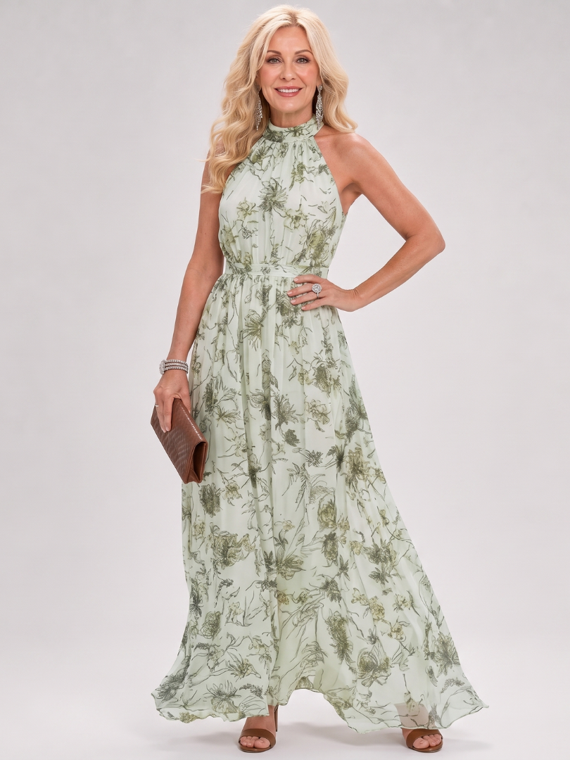 Guinevere - Vestido midi fluido con estampado floral