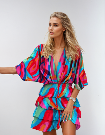 Zachi - Vestido midi floral