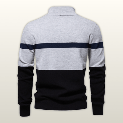 Lorenzo - Maglione de Mezza Zip clásico