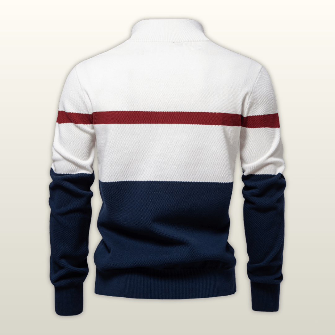 Lorenzo - Maglione de Mezza Zip clásico