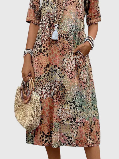 Bella - Vestido midi floral elegante
