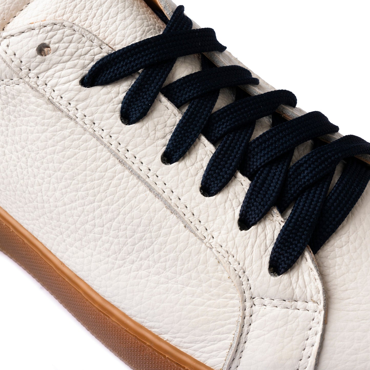 Motion zapatillas BASSE hombre de piel auténtica BOTTALATA suela ámbar