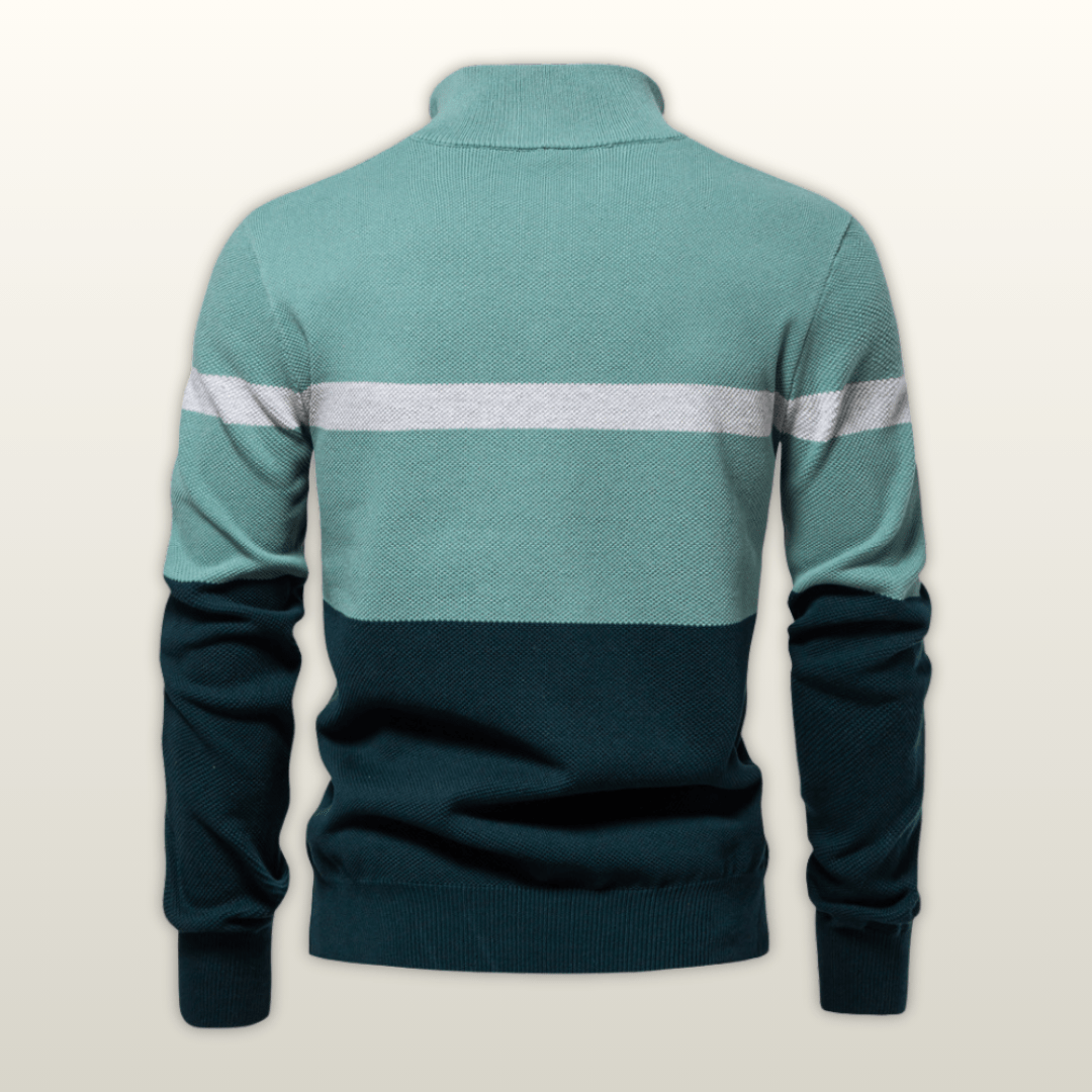 Lorenzo - Maglione de Mezza Zip clásico