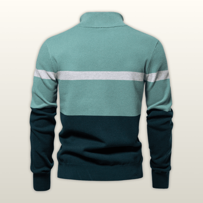 Lorenzo - Maglione de Mezza Zip clásico
