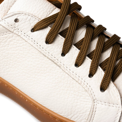 Motion zapatillas BASSE hombre de piel auténtica BOTTALATA suela ámbar