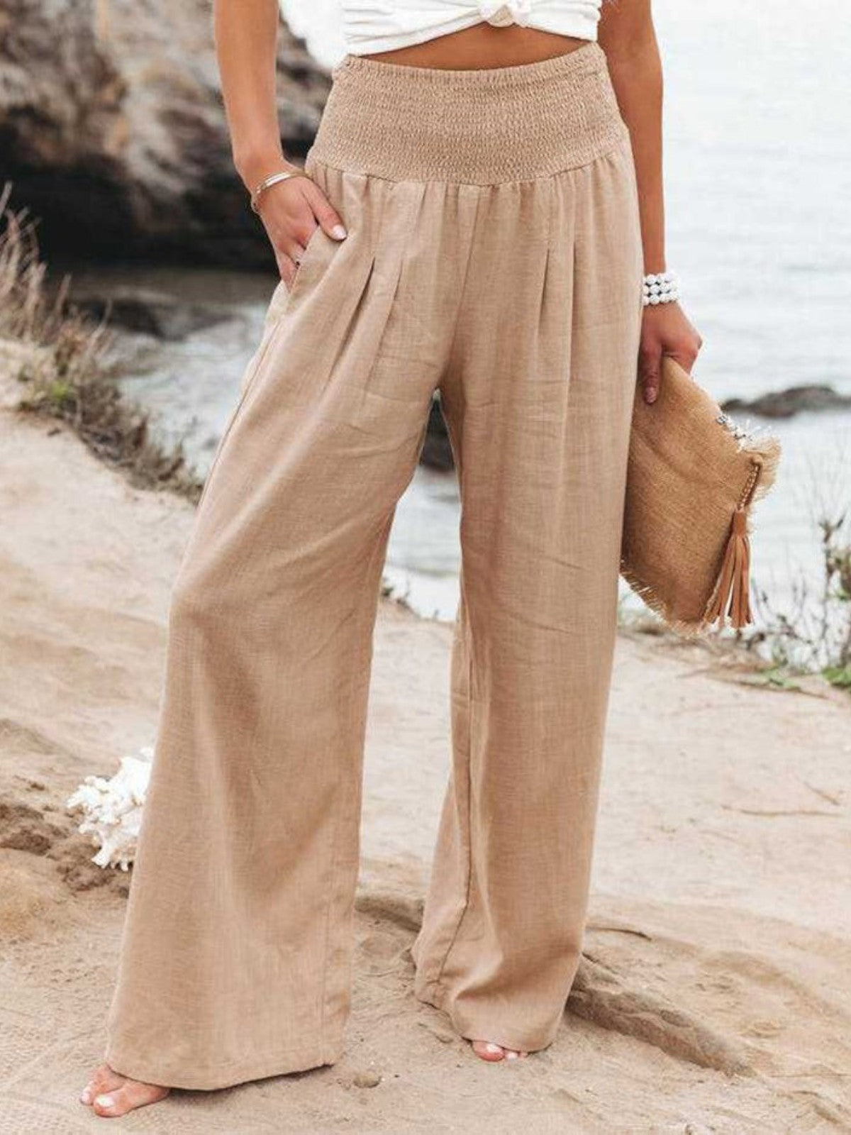 THALIORA - Pantalones REMI de pierna ancha
