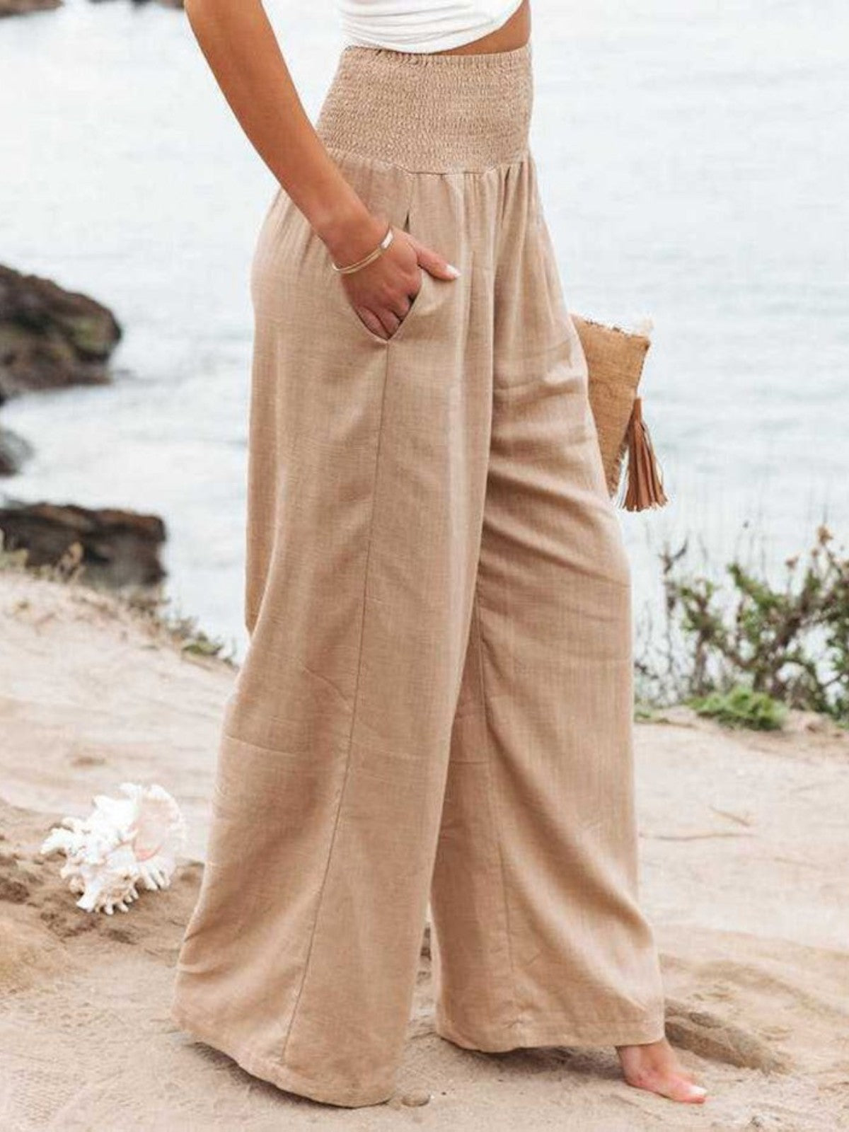 THALIORA - Pantalones REMI de pierna ancha
