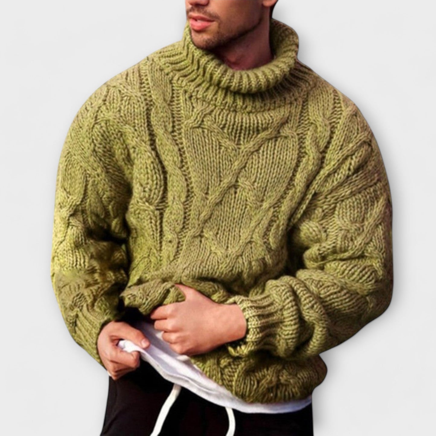 Victor - Maglione elegante con collo alto per l'inverno