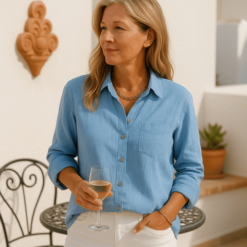 Eve - Blusa de lino premium