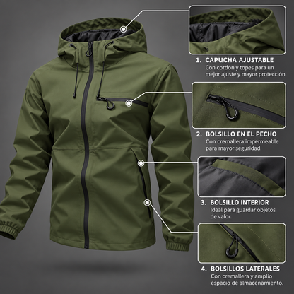 Iker - Chaqueta 3 en 1 impermeable cortavientos