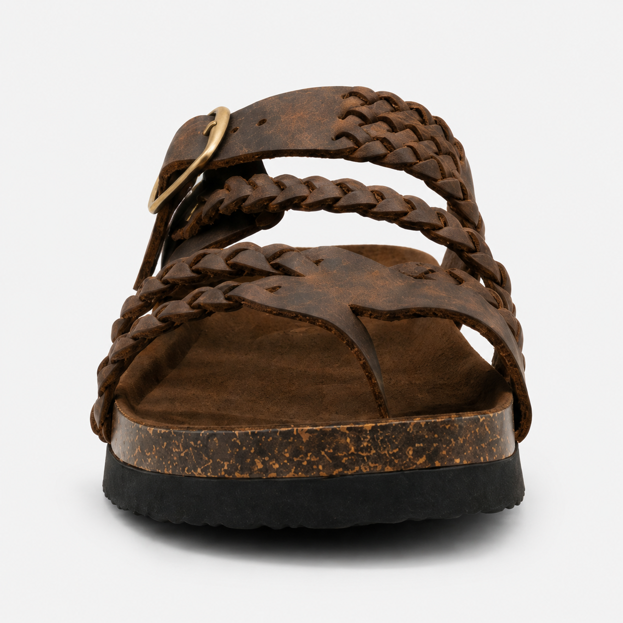 Hailey - Sandalias de Cuero Trenzado