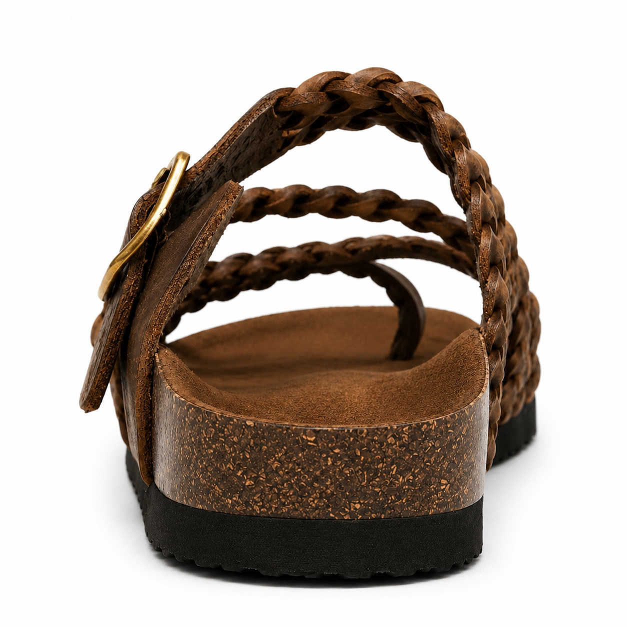 Hailey - Sandalias de Cuero Trenzado