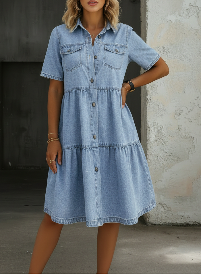 Sophia - Vestido vaquero casual elegante