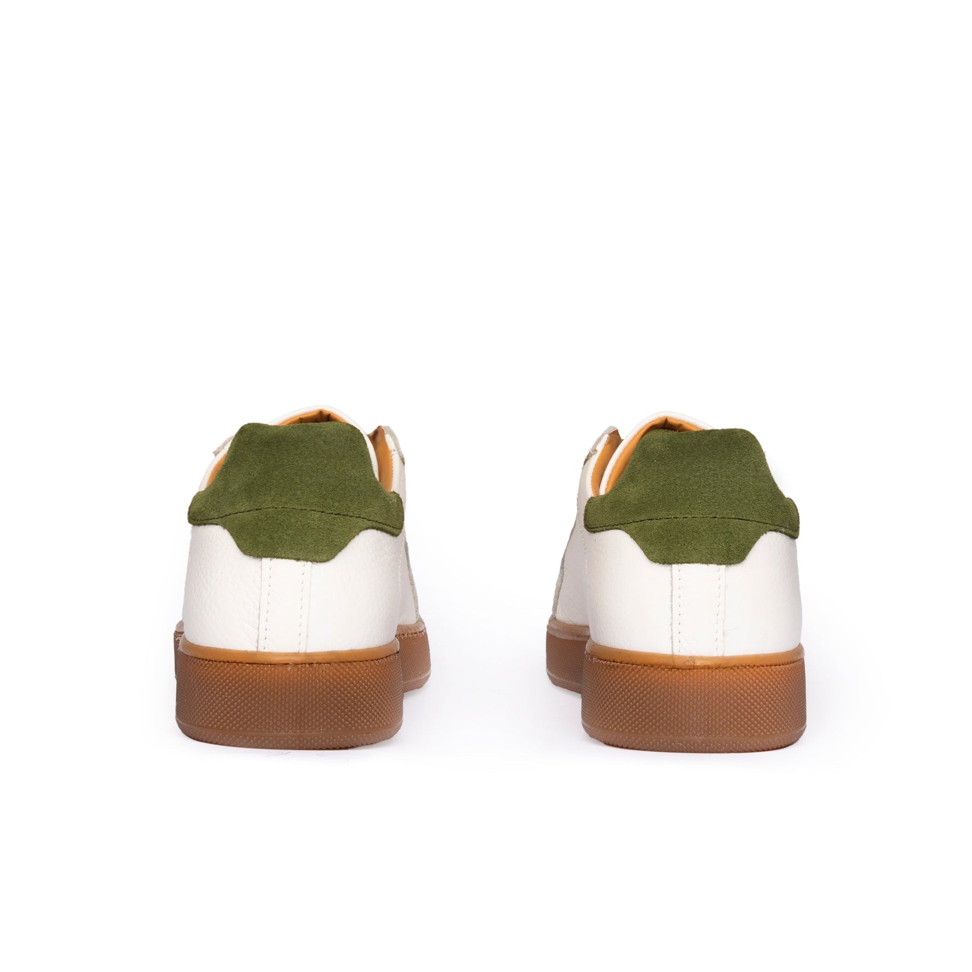 Motion zapatillas BASSE hombre de piel auténtica BOTTALATA suela ámbar