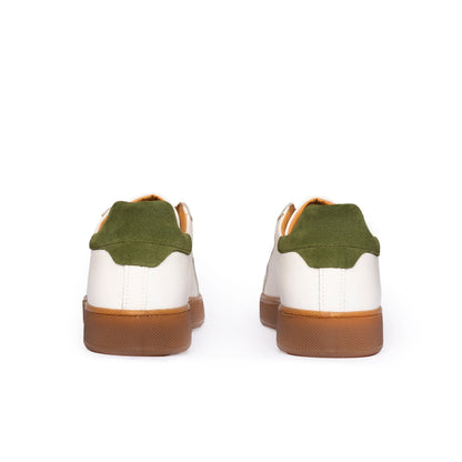 Motion zapatillas BASSE hombre de piel auténtica BOTTALATA suela ámbar