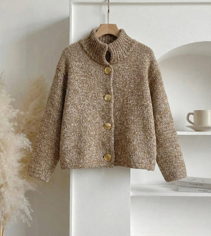 Clara - Chaqueta de punto texturizado con botones