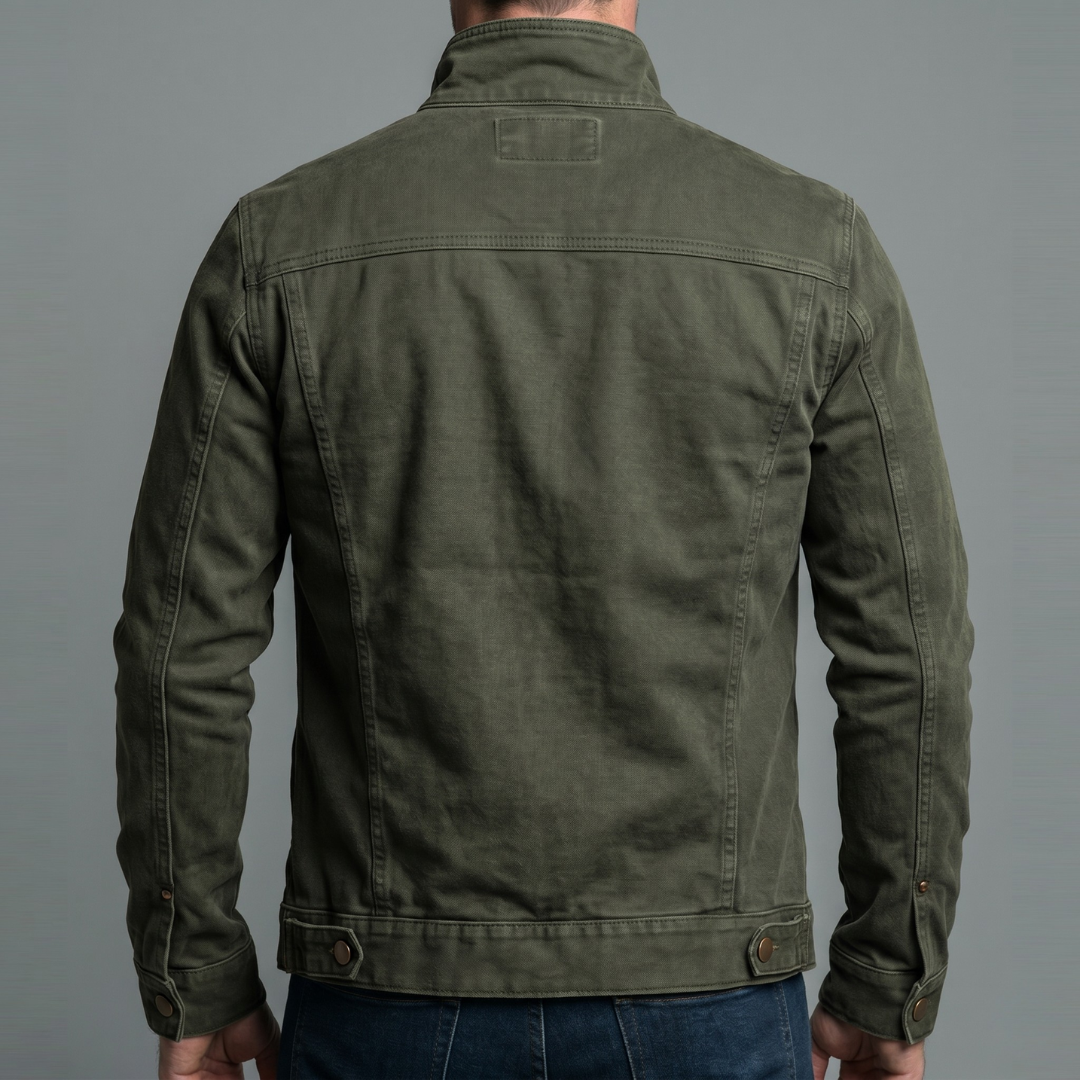 Cazel - Chaqueta vintage de algodón con cremallera