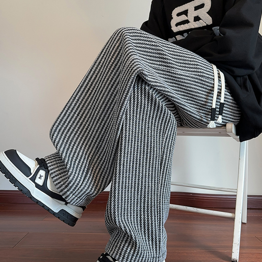 XAVIERA - Pantalones FELPA MODERNI de rayas