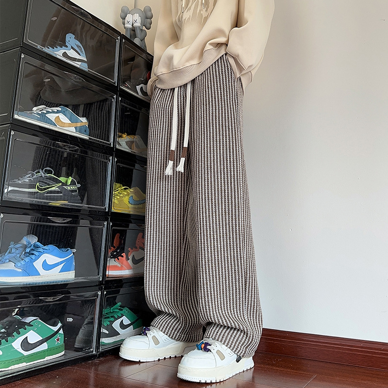 XAVIERA - Pantalones FELPA MODERNI de rayas