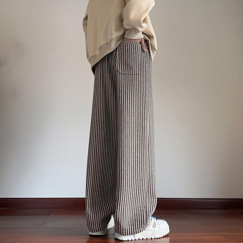 XAVIERA - Pantalones FELPA MODERNI de rayas