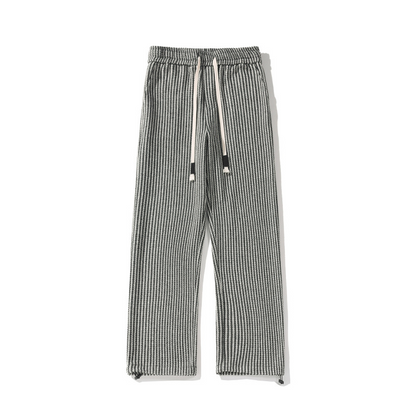 XAVIERA - Pantalones FELPA MODERNI de rayas