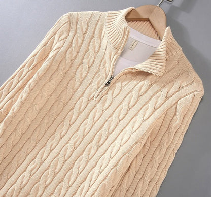 Anthony - Pullover torciglione mezza zip